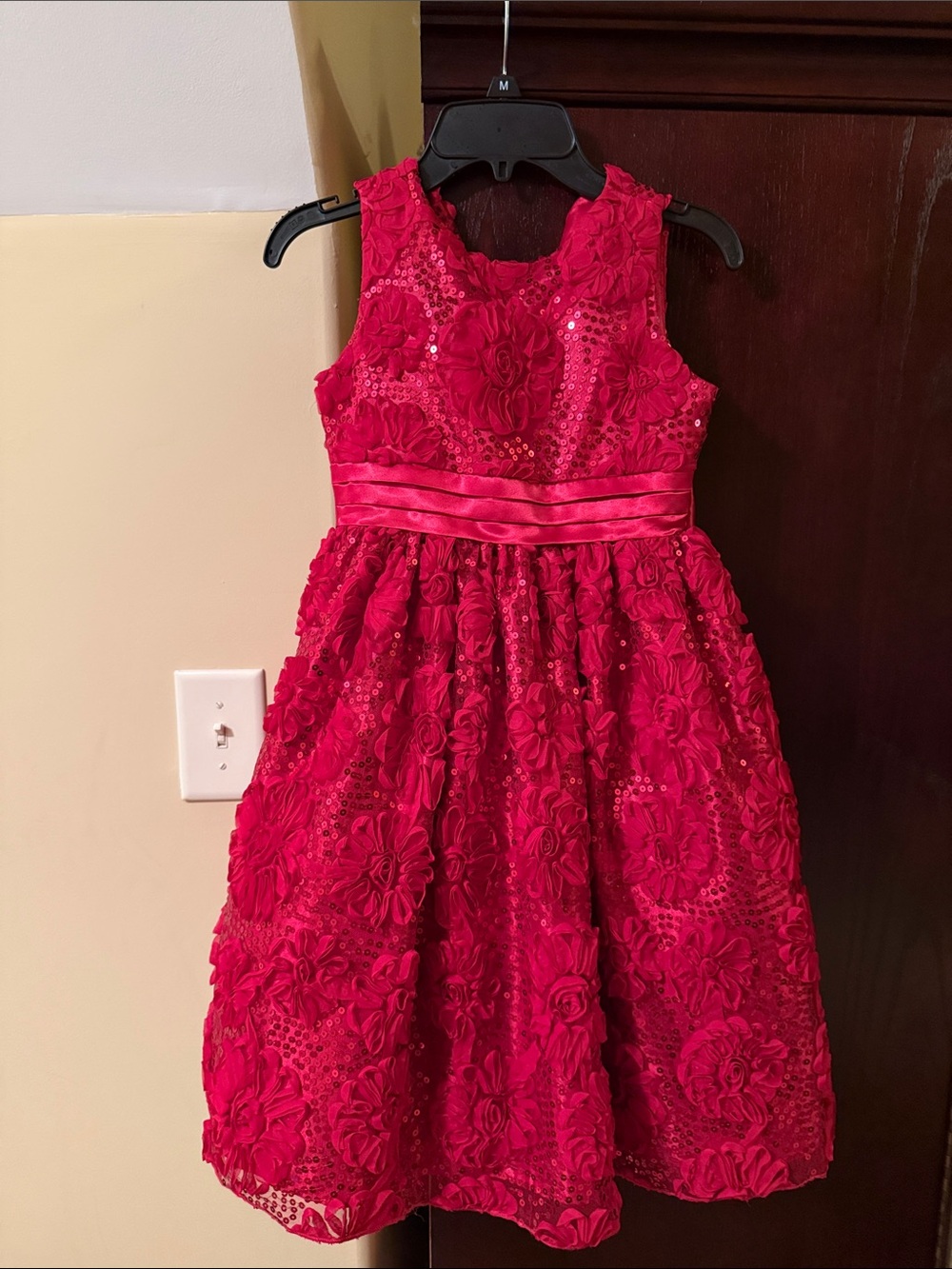 American Princess red  Sequin Holiday/ Party Dress